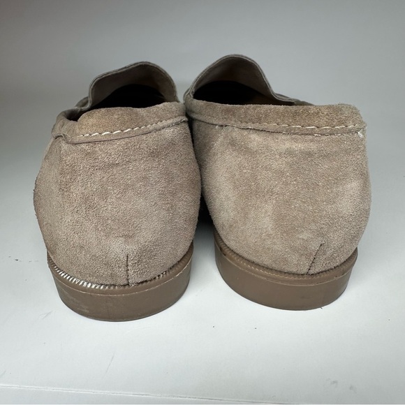 Jones Bootmaker Loafers Shoes Men's 7.5 Playa Tan Suede England Preppy Leather - Picture 12 of 14